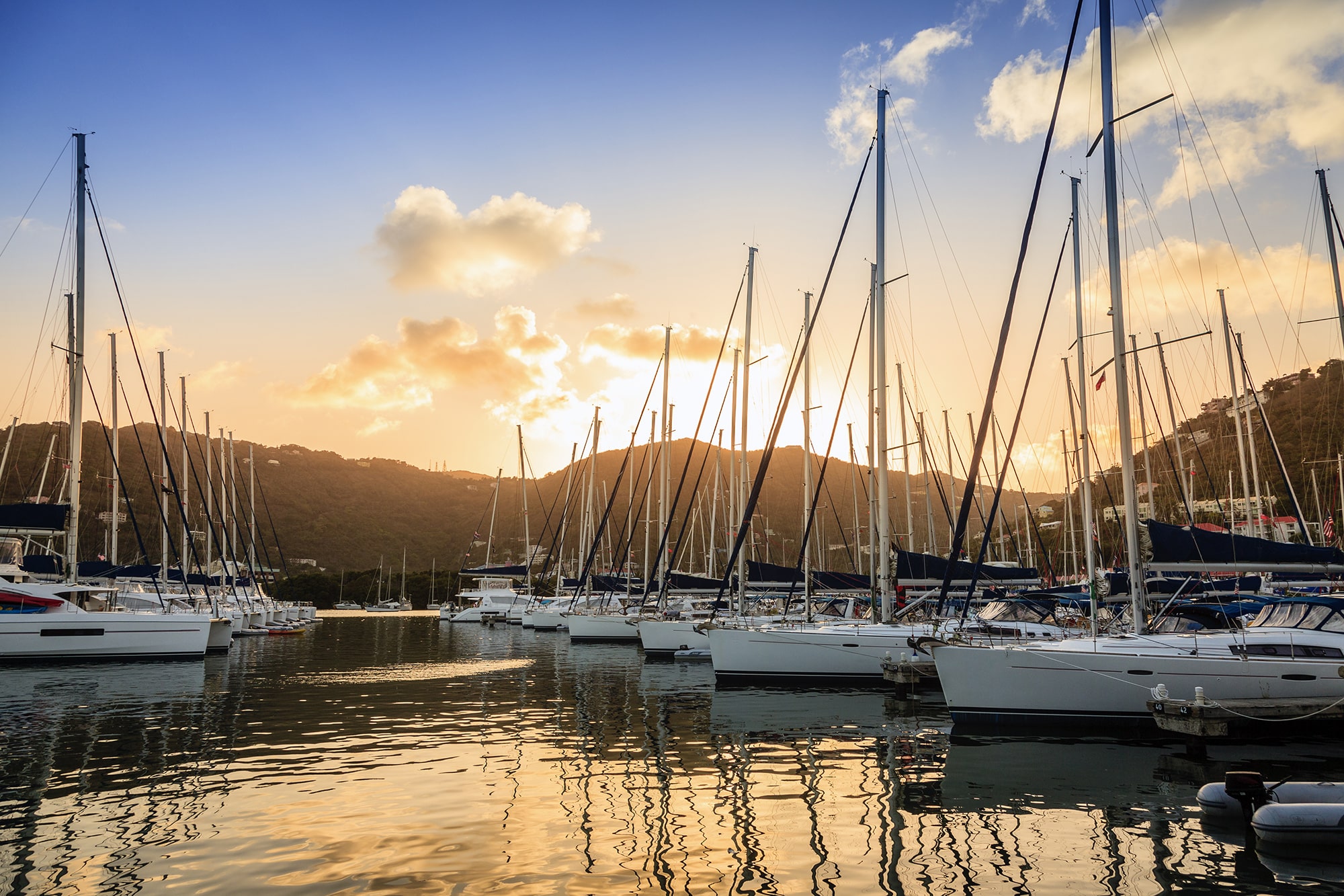 Island living, how to move to the British Virgin Islands: sailboats