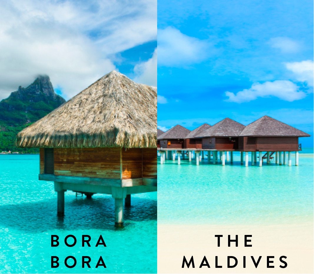 Bora Bora vs. Maldives