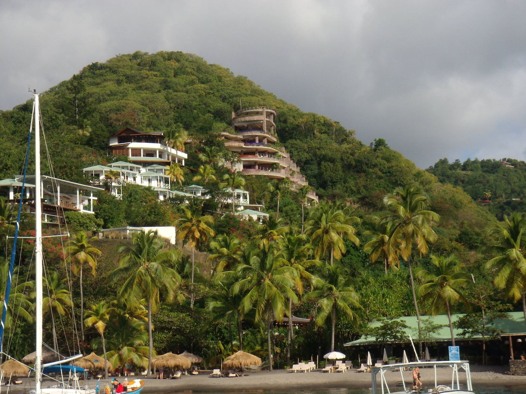 Jade Mountain Exterior (highest on hill)