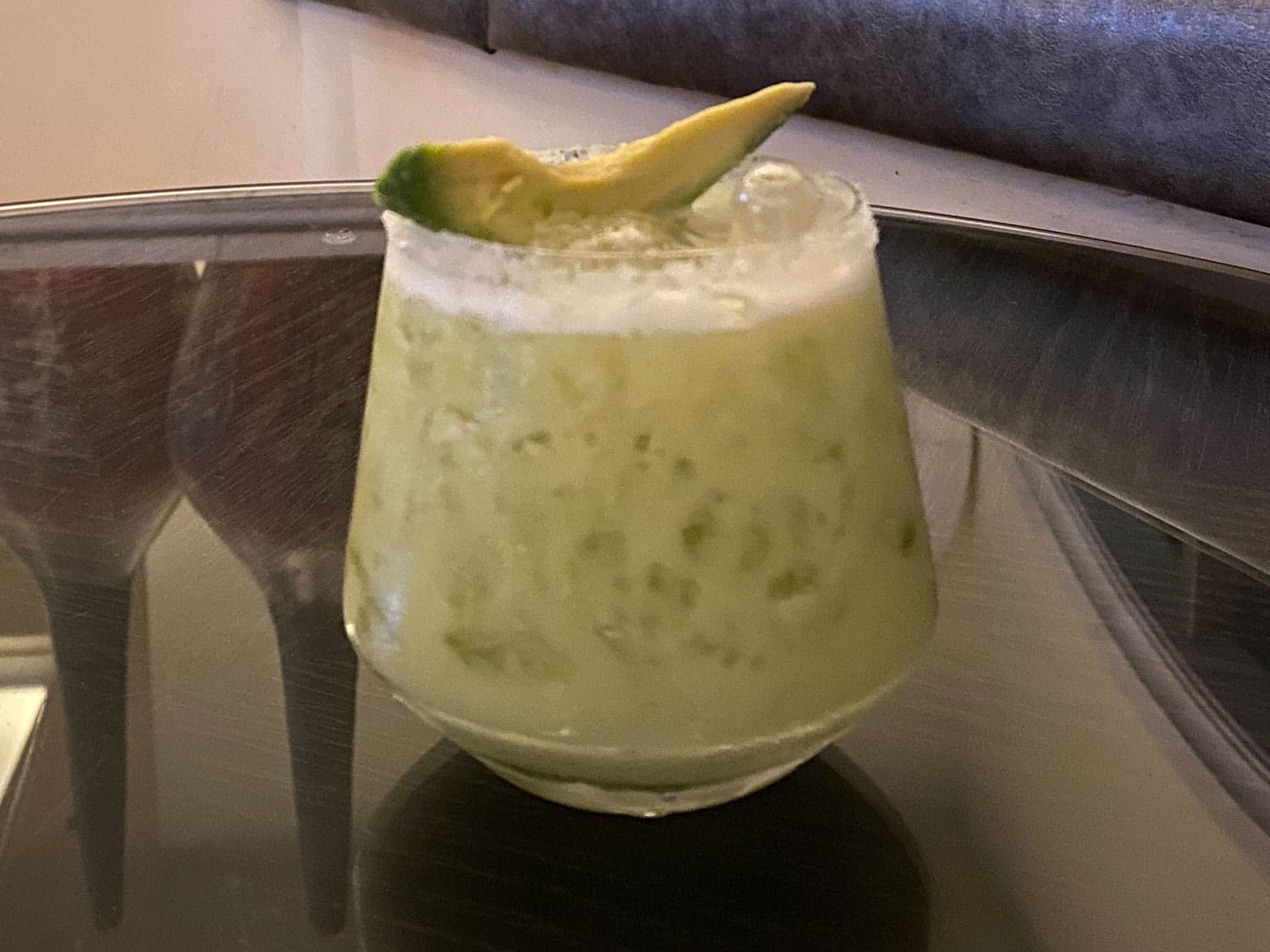 A green juice margarita.