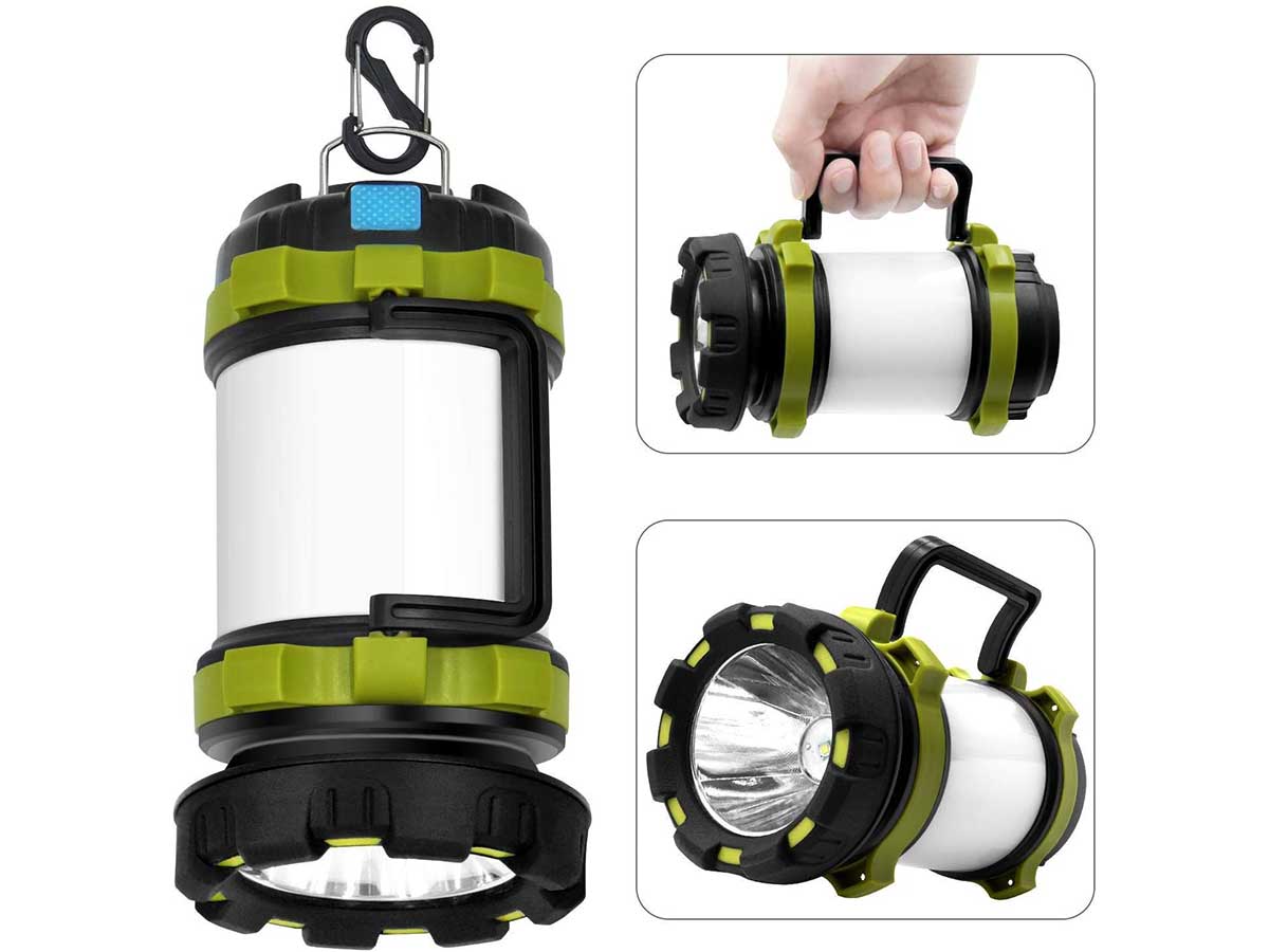 Wsky Rechargeable Camping Lantern Flashlight