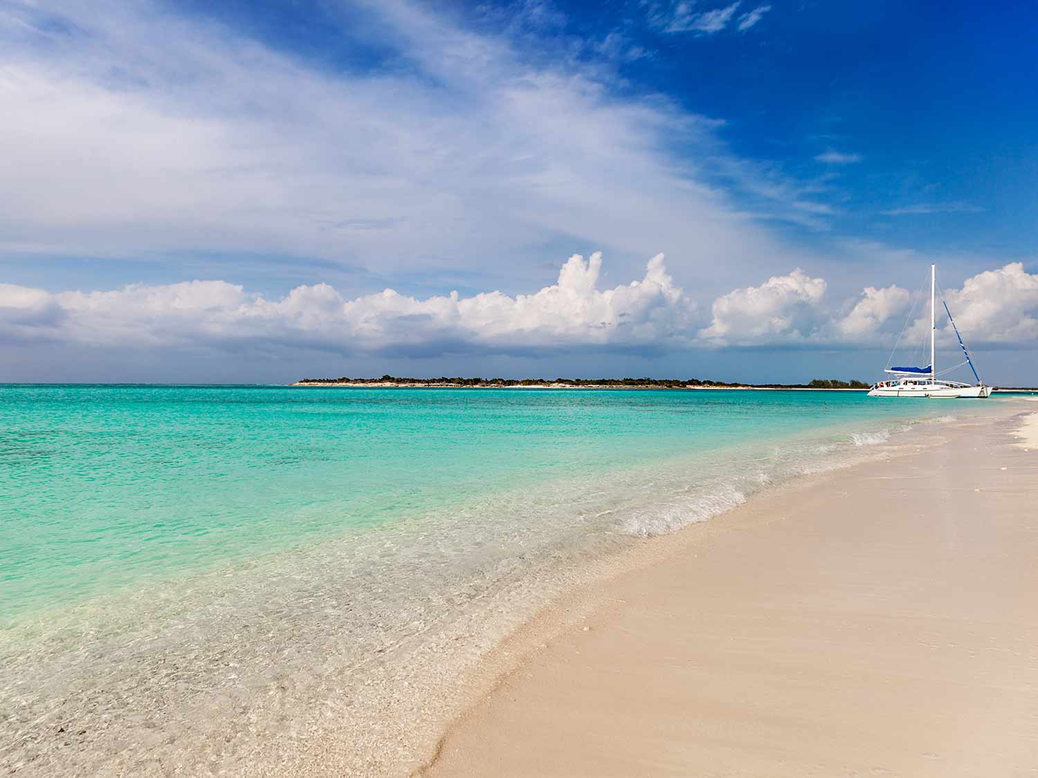 Leeward Beach in Turks and Caicos is a popular choice for travelers who prefer less people.
