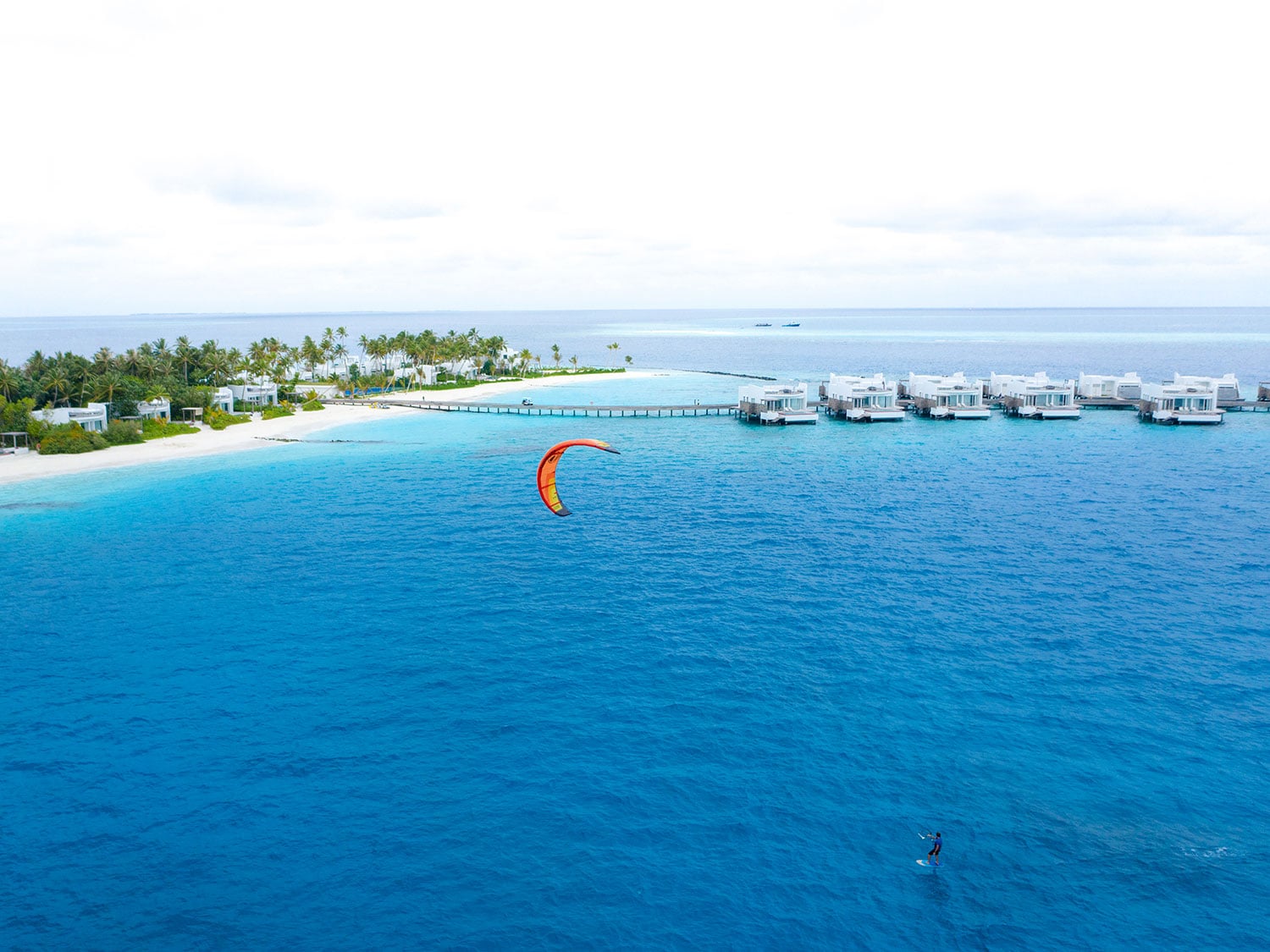 Kitesurfing in the Maldives