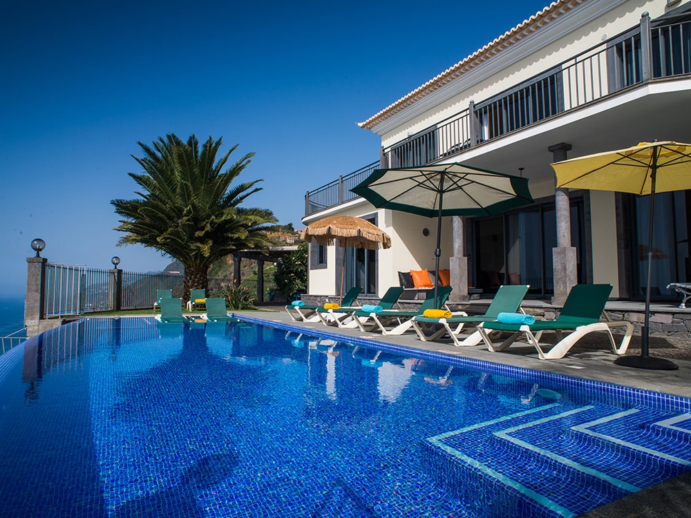 A cliff-top infinity pool in Madeira