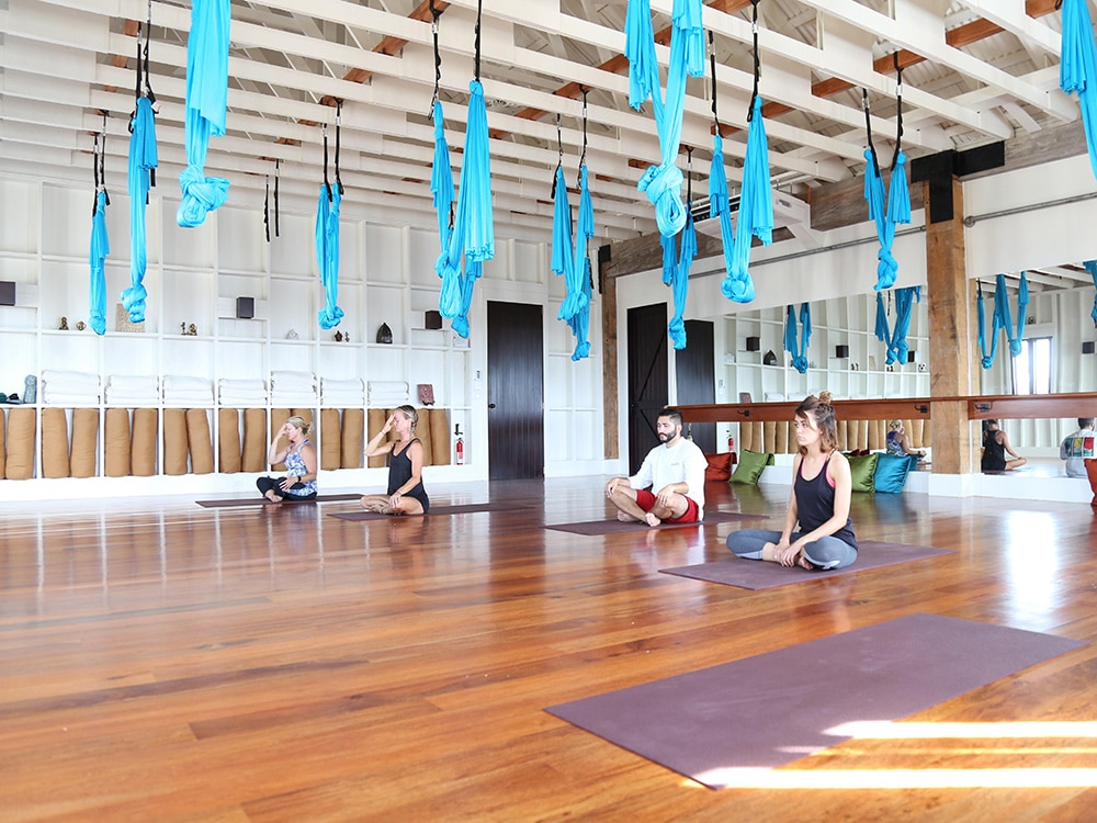 aerial yoga class