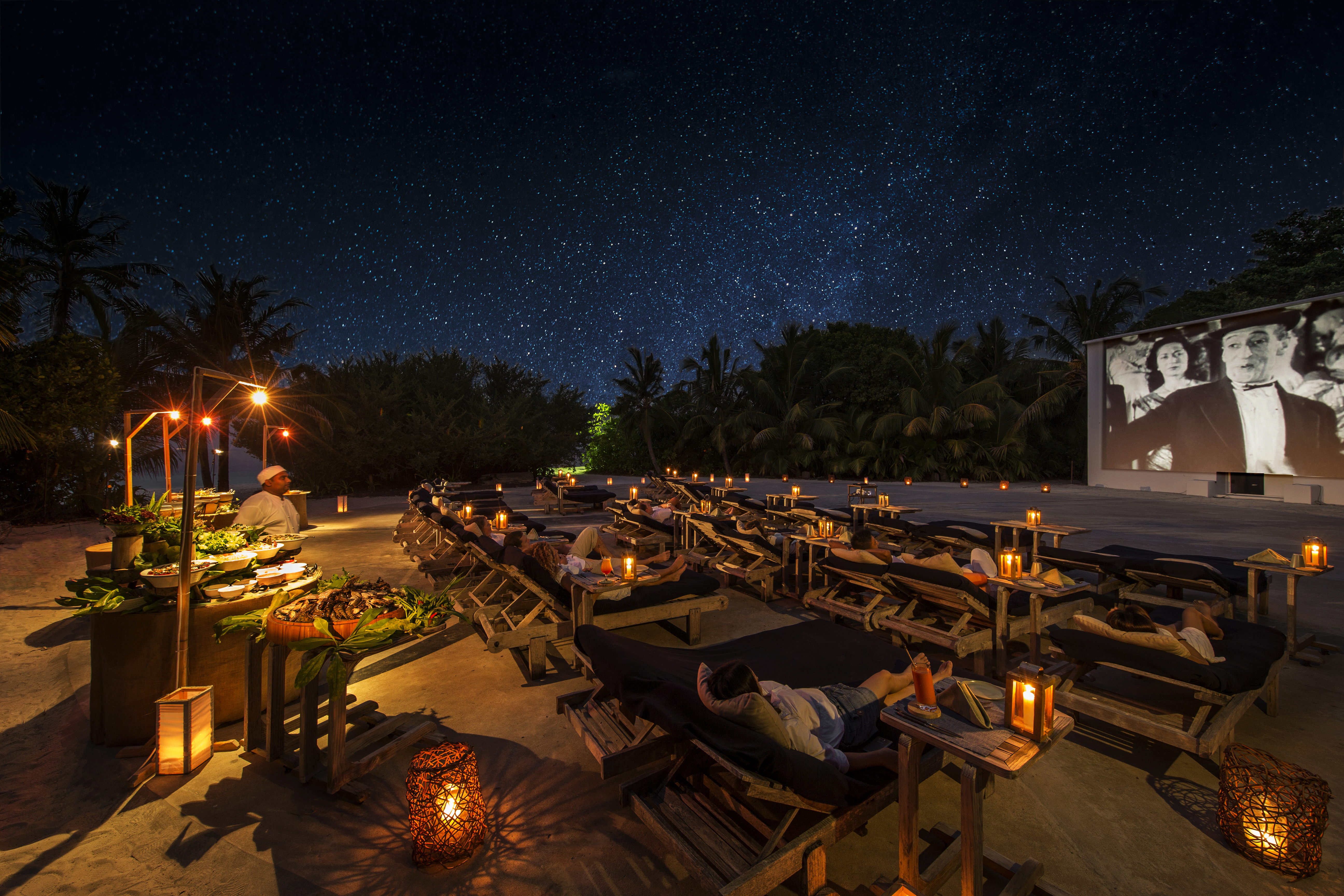 Maldives Islands: Soneva Fushi Hotel Cinema Paradiso