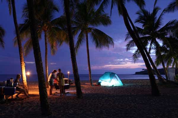 Island camping