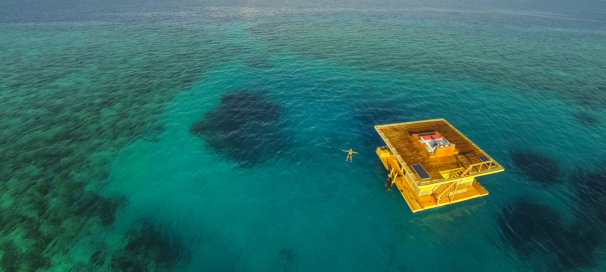 At the Manta Resort, located on Pemba Island off Africa’s east coast, you can stay overwater and sleep underwater.