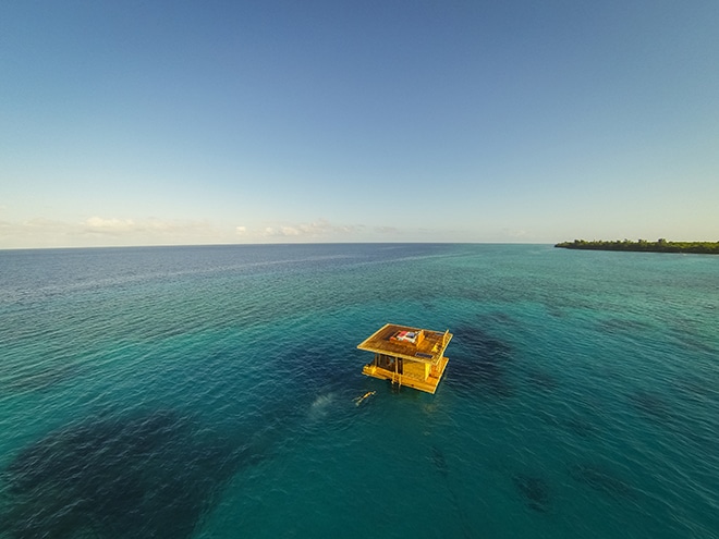 The Underwater Room at Manta Resort