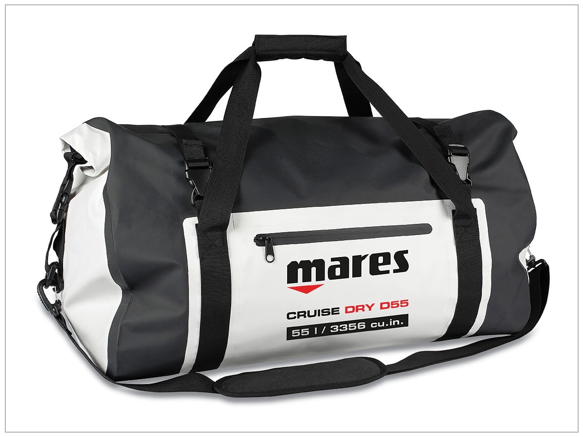 Mares Cruise Dry D55 bag travel friendly scuba gear