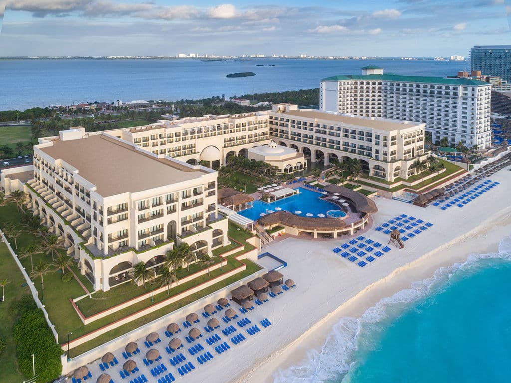 Aerial view of the Marriott Cancun Resort