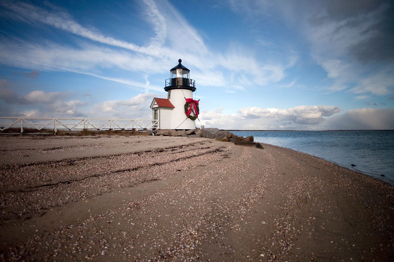 Nantucket Christmas Stroll: Brant Point Lighthouse