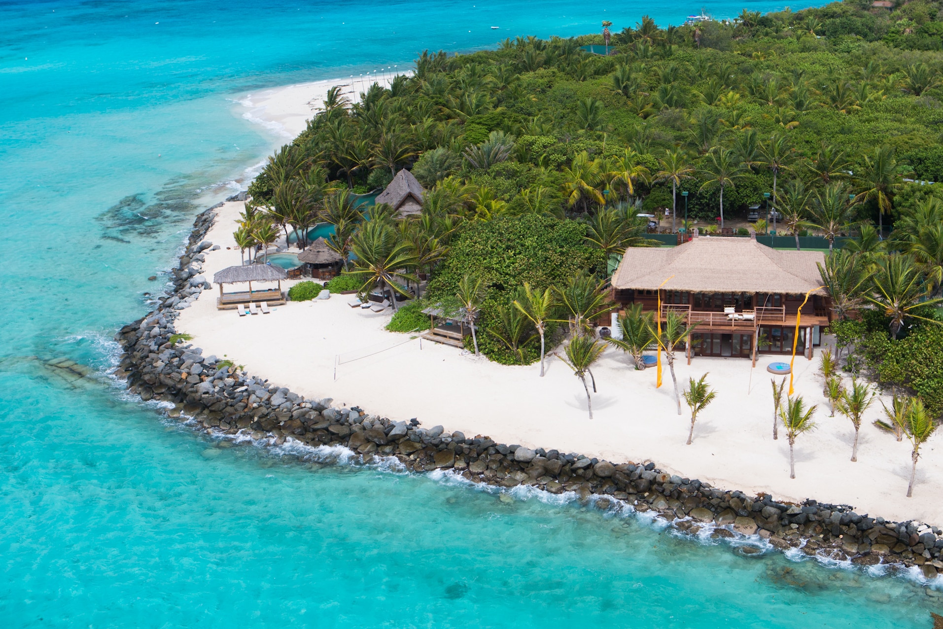 Richard Branson's Private Island: Necker Island Beach