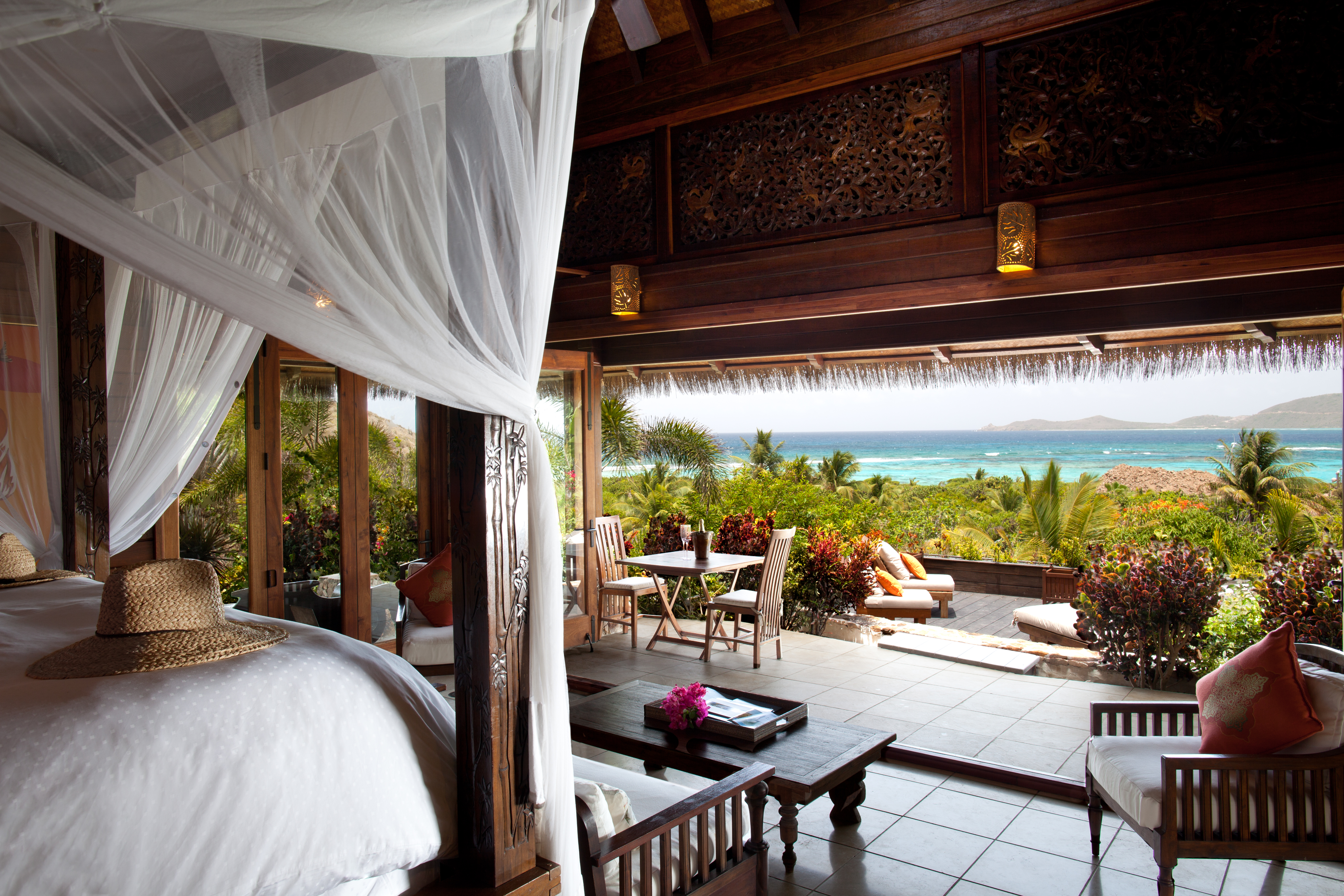 Richard Branson's Private Island: Necker Island Bedrooom