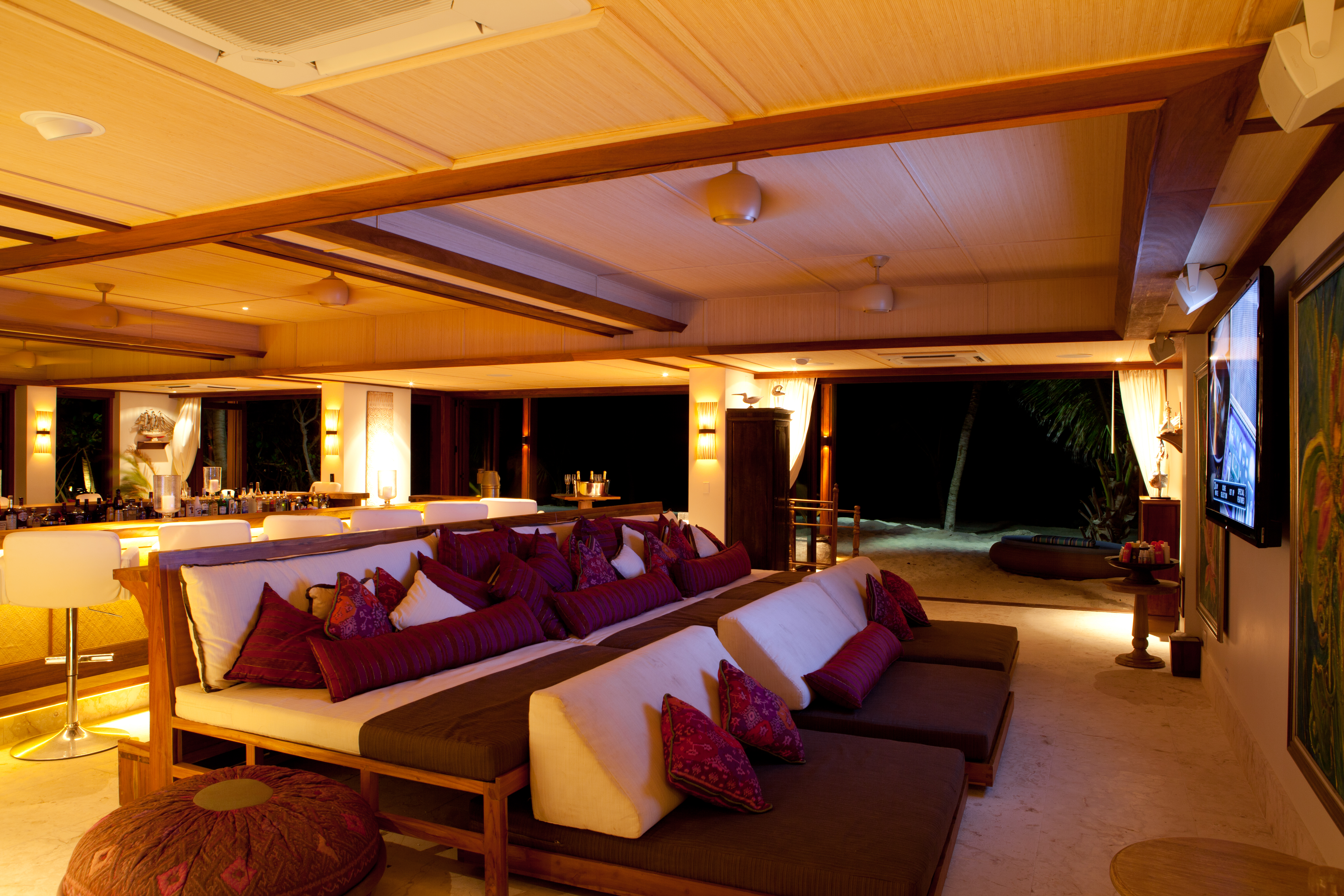 Richard Branson's Private Island: Necker Island Beach House Terrace