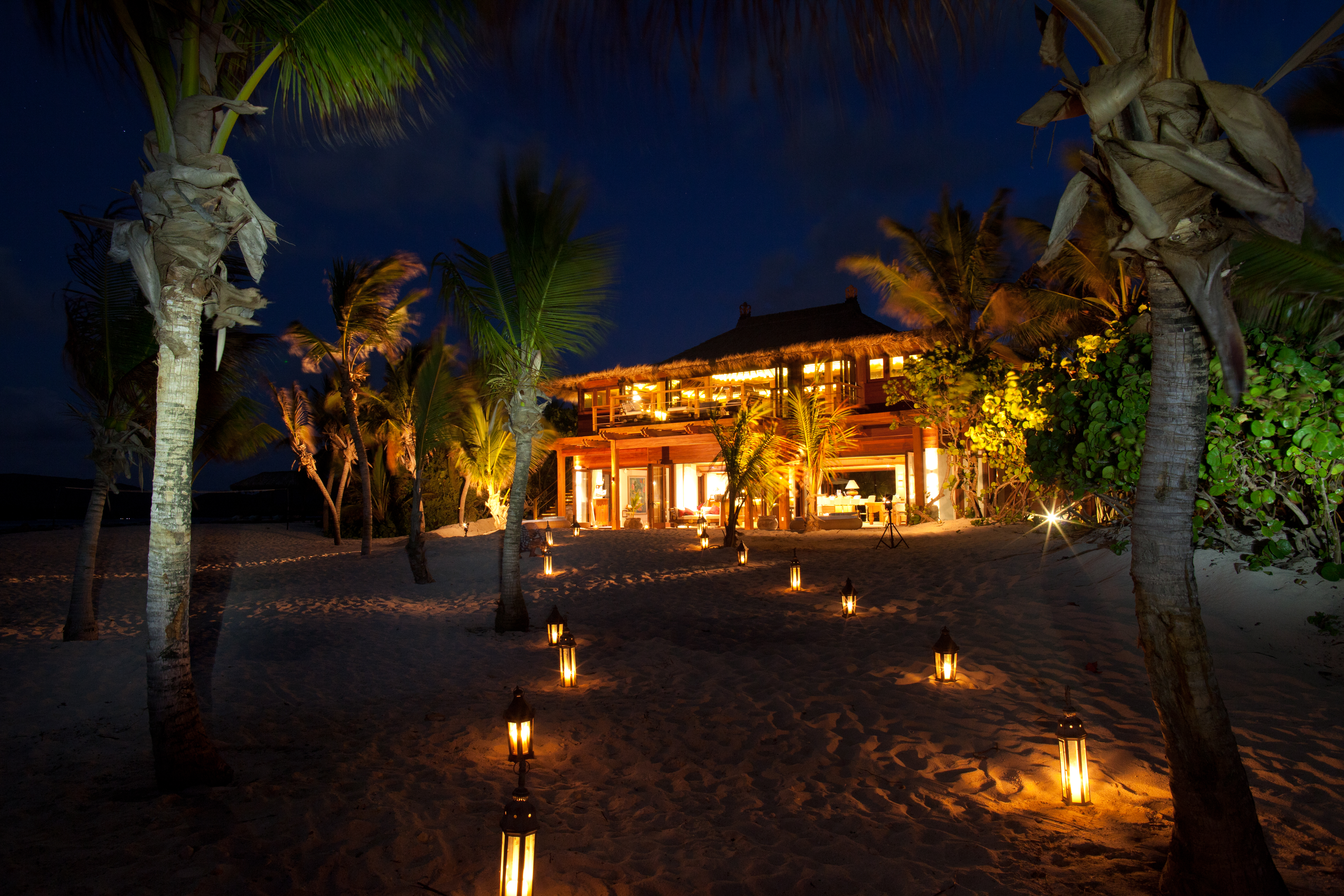 Richard Branson's Private Island: Necker Island Beach House Terrace