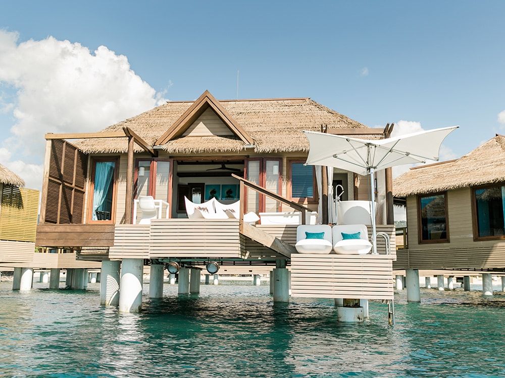 Overwater bungalows