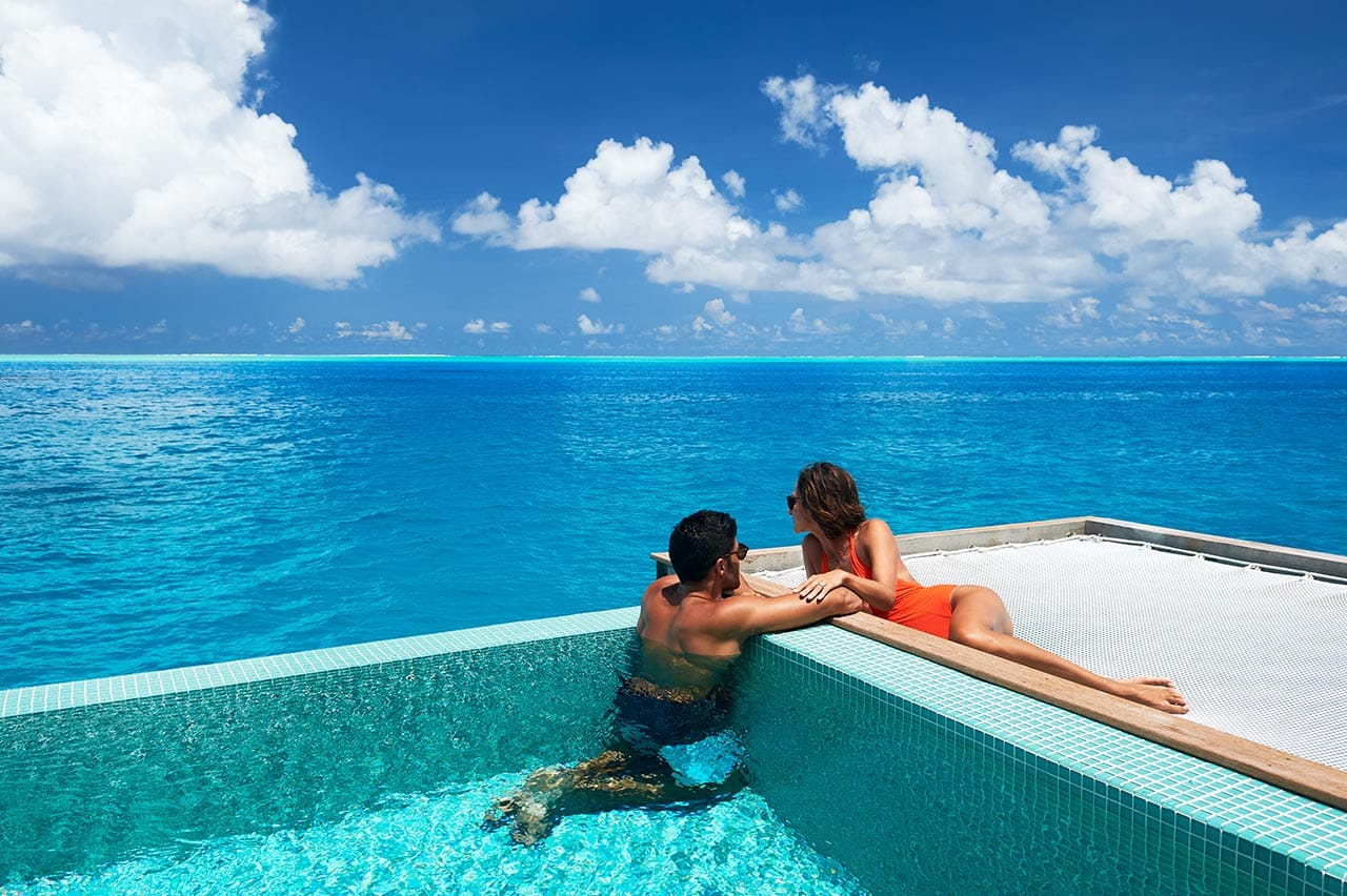 Overwater Bungalows | Conrad Bora Bora Nui: private plunge pools