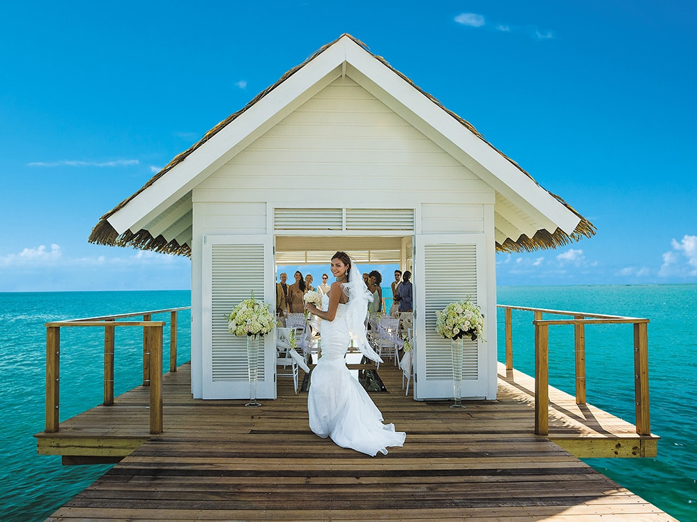 Destination Weddings in Overwater Chapels: Sandals South Coast