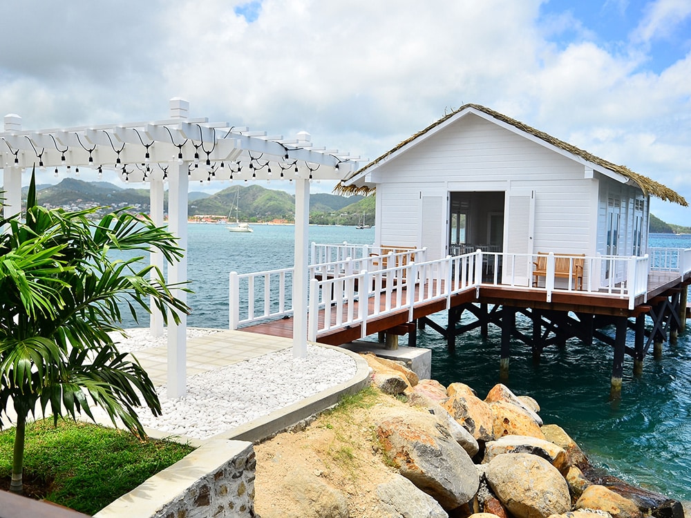 Destination Weddings in Overwater Chapels: Sandals Grande St. Lucian