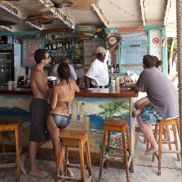 the Soggy Dollar Bar in the British Virgin Islands