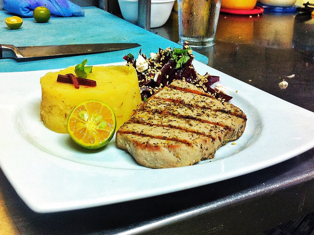 Palau Travel Itinerary: Fish dinner at Kramers Cafe