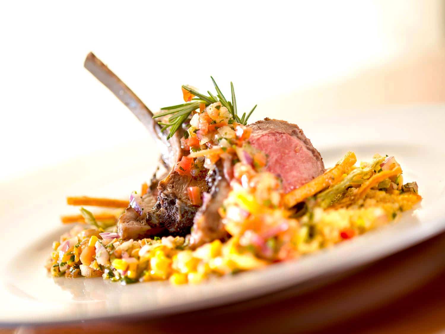 The rack of lamb at Palo Restaurant aboard the Disney Magic