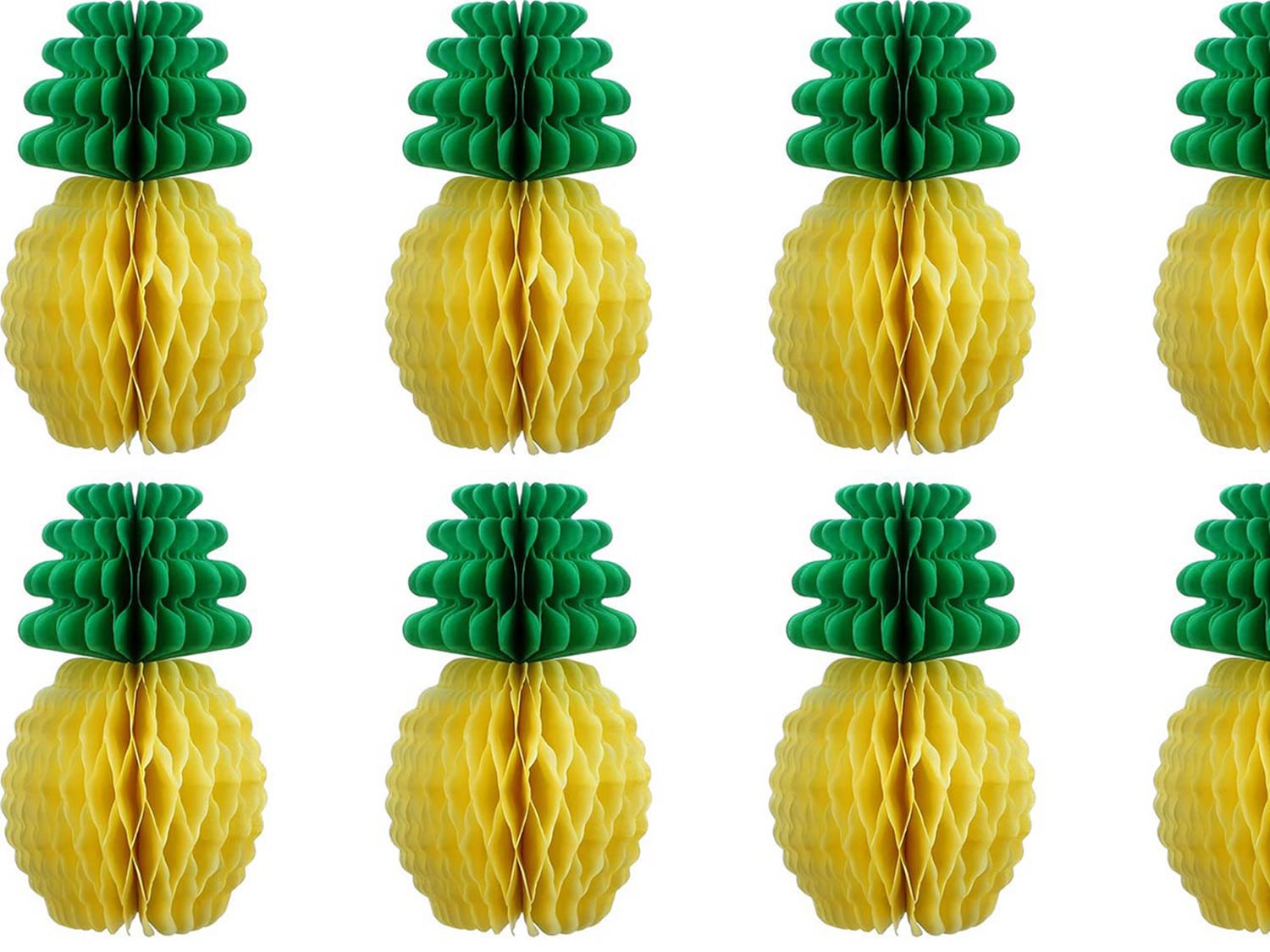 Pineapple paper centerpiece