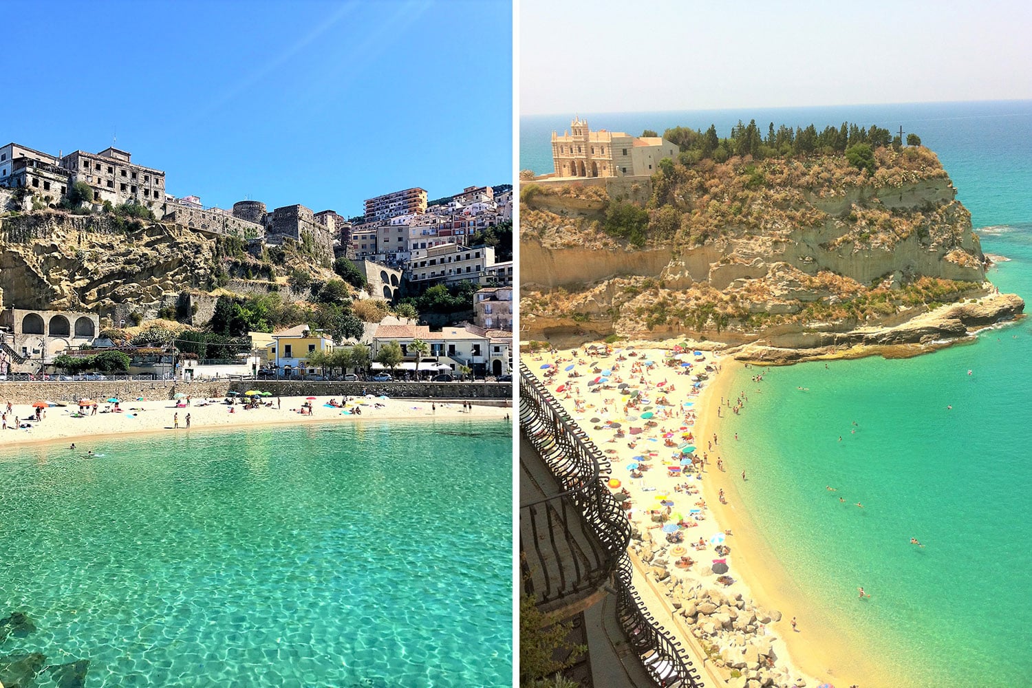 A sea front area in Southern Italy.