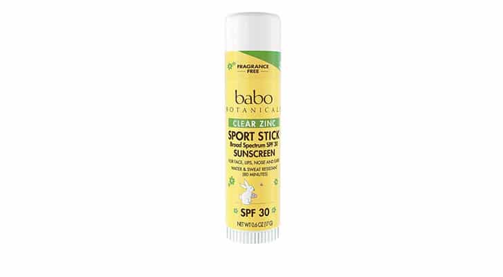 Reef Safe Sunscreen: Babo Botanicals Clear Zinc Sport Stick Sunscreen Fragrance Free SPF 30