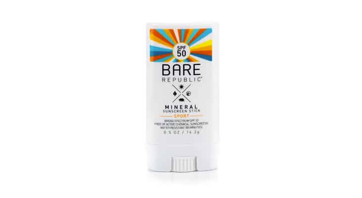 Reef Safe Sunscreen: Bare Republic Mineral Sport SFP 50 Sunscreen Stick