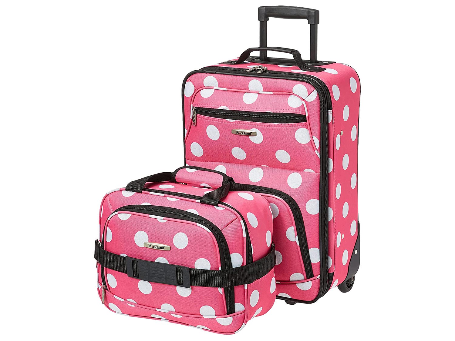 Rockland Fashion Softside Upright Luggage Set