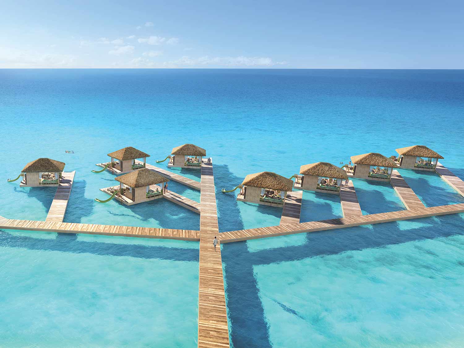 Royal Caribbean cococay floating bungalows