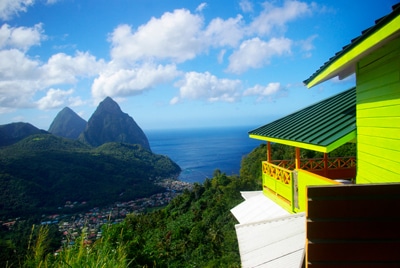 st lucia pitons