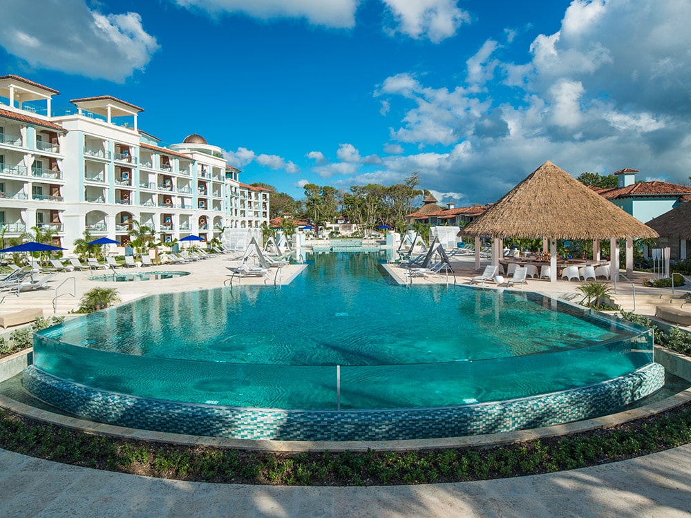 The main pool at Sandals Royal Barbados