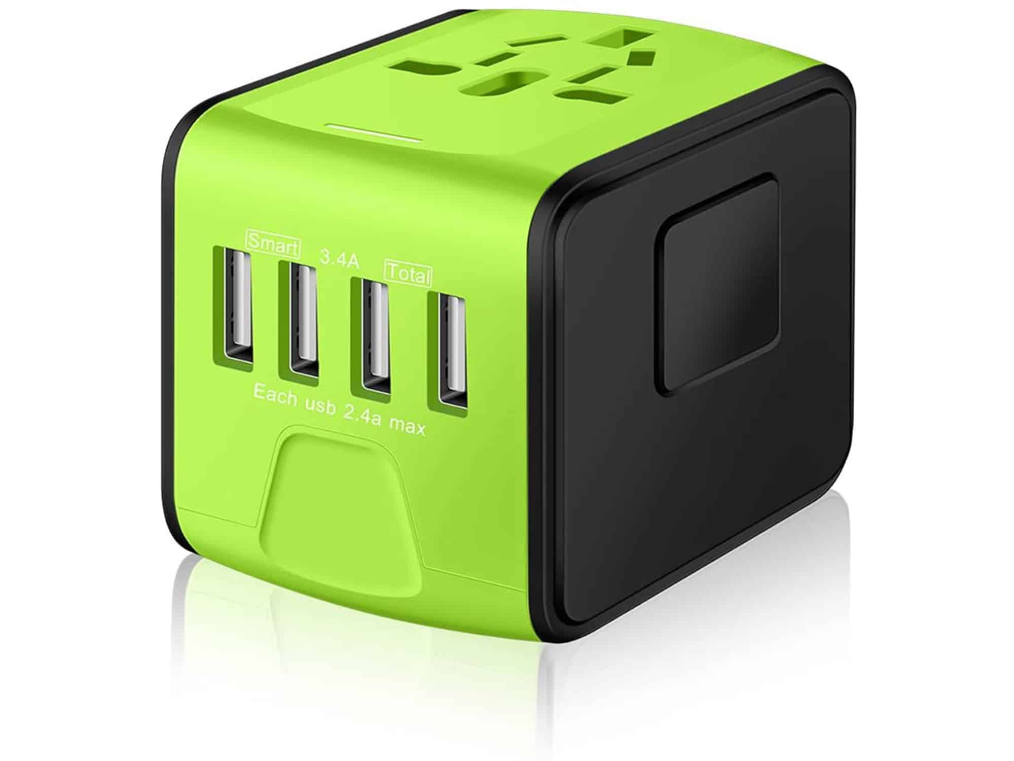 Adapter with USB ports