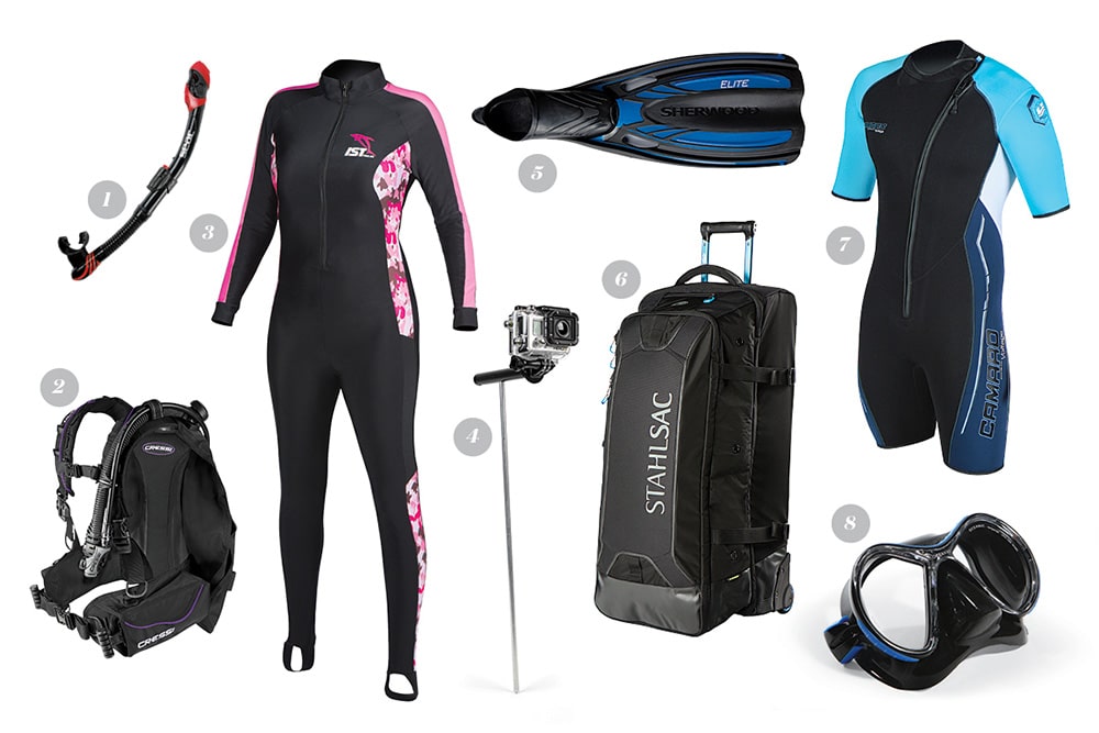 scuba diving summer gear