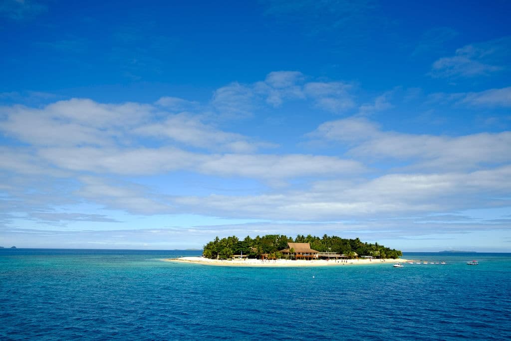 A view of an island in Fiji