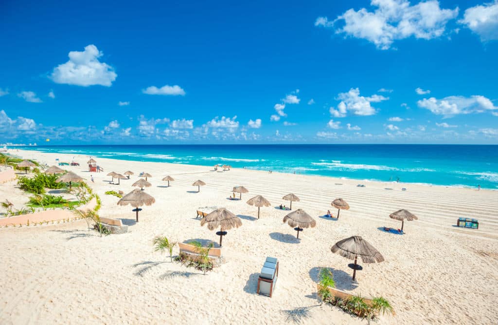 a Cancun beach
