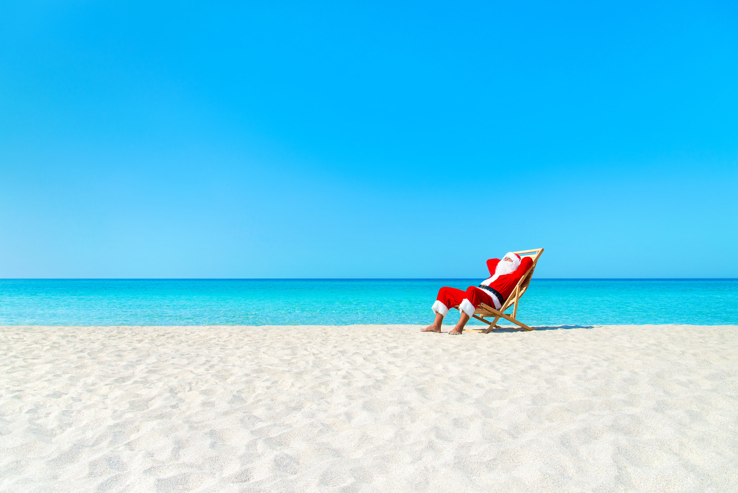 12 days of an island christmas | santa on the beach