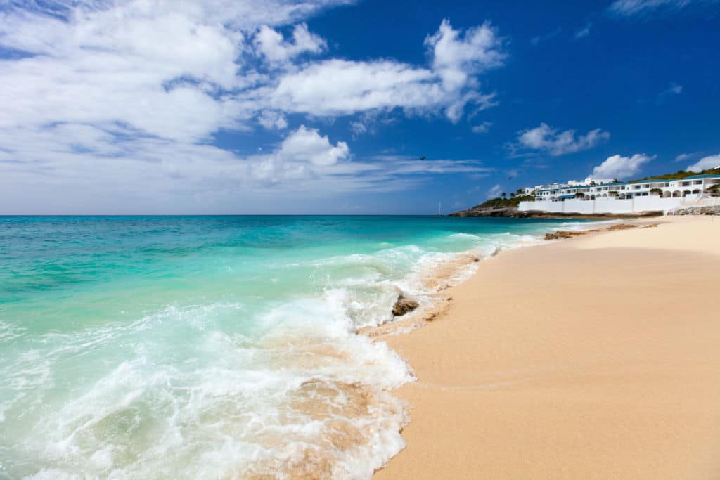 a beach in Sint Maarten