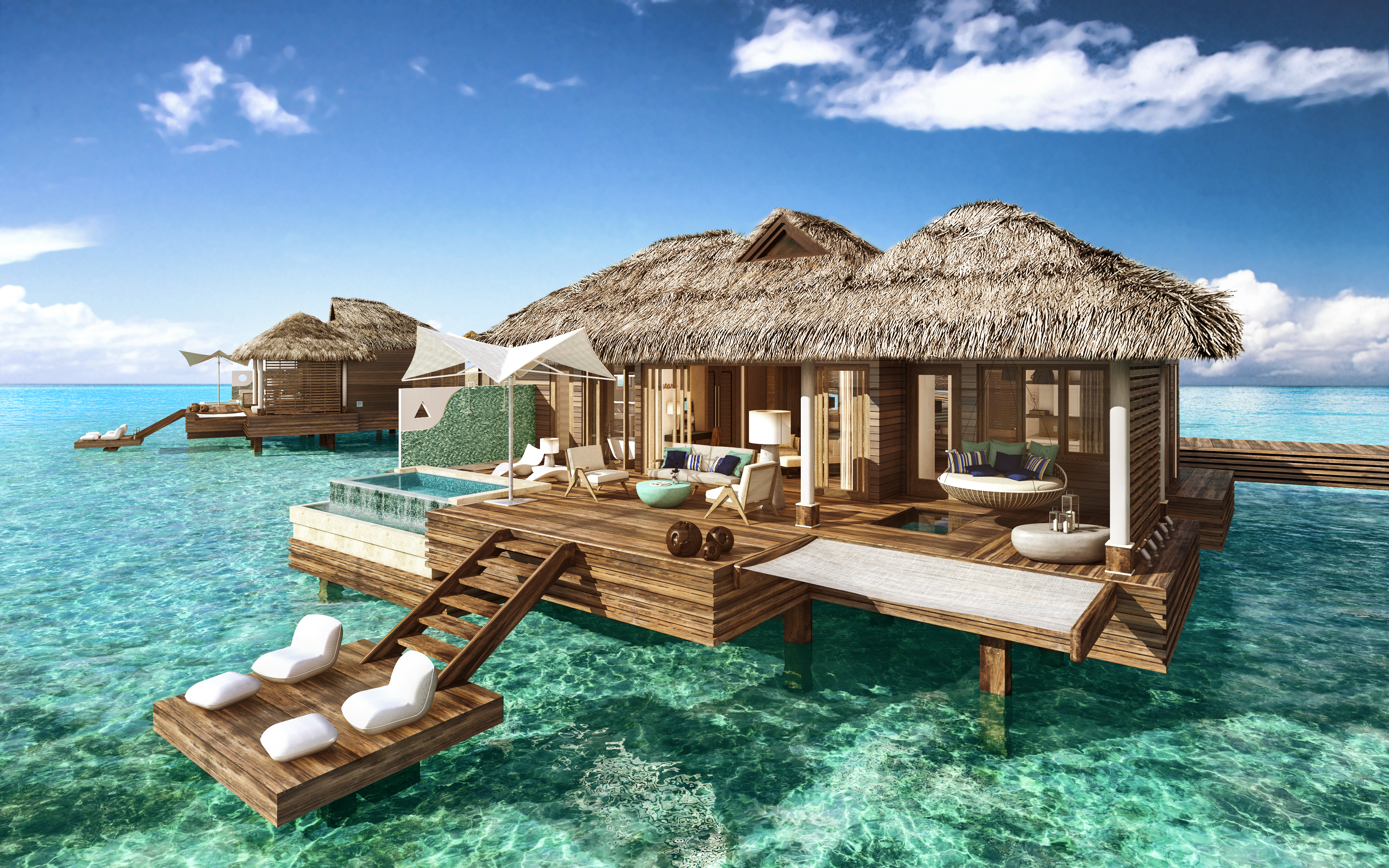 All-Inclusive Overwater Bungalow Resort in the Caribbean | Private Island Overwater Bungalow | Private plunge pool