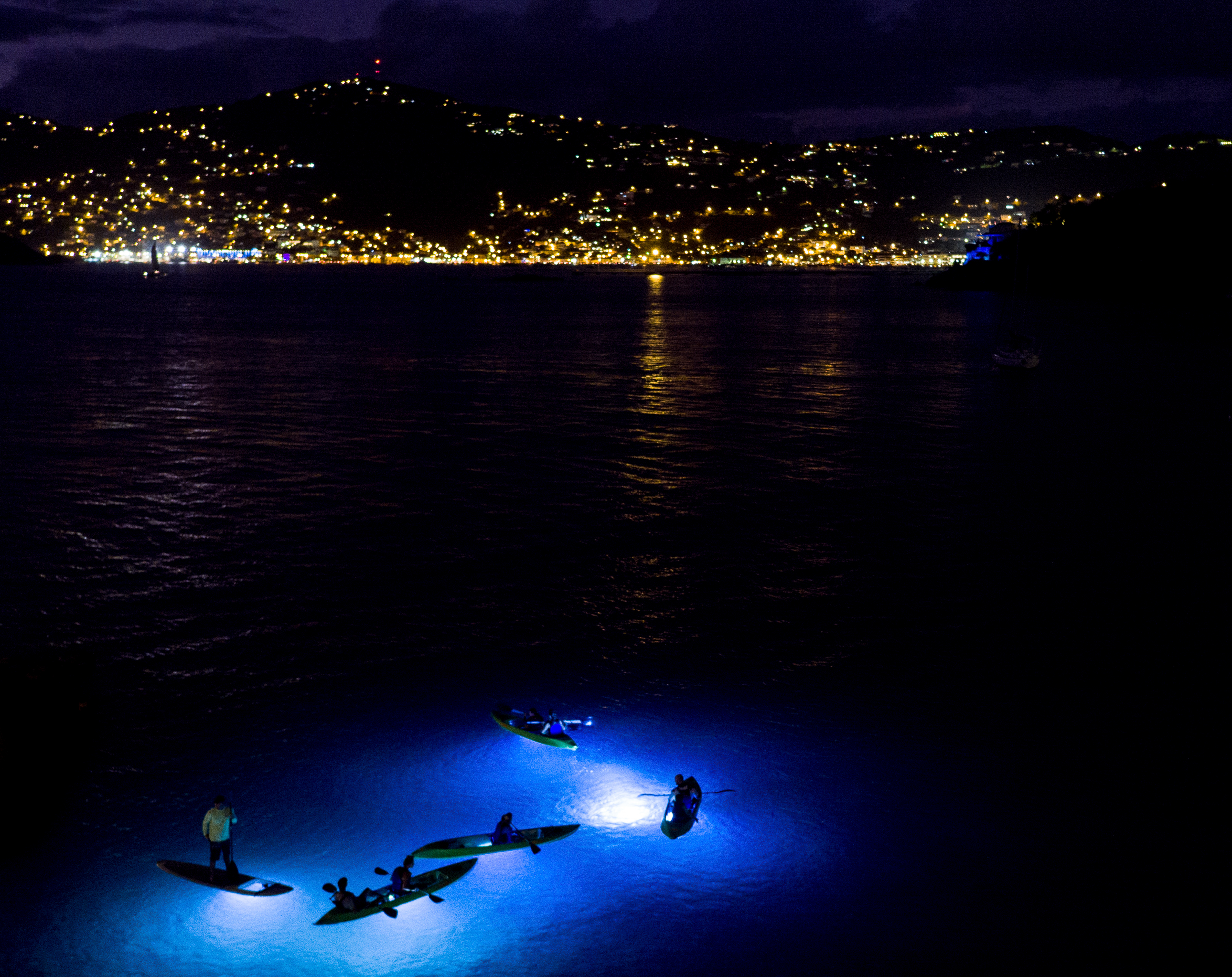 Night Kayaking at Frenchman’s Reef & Morning Star Marriott Beach Resort