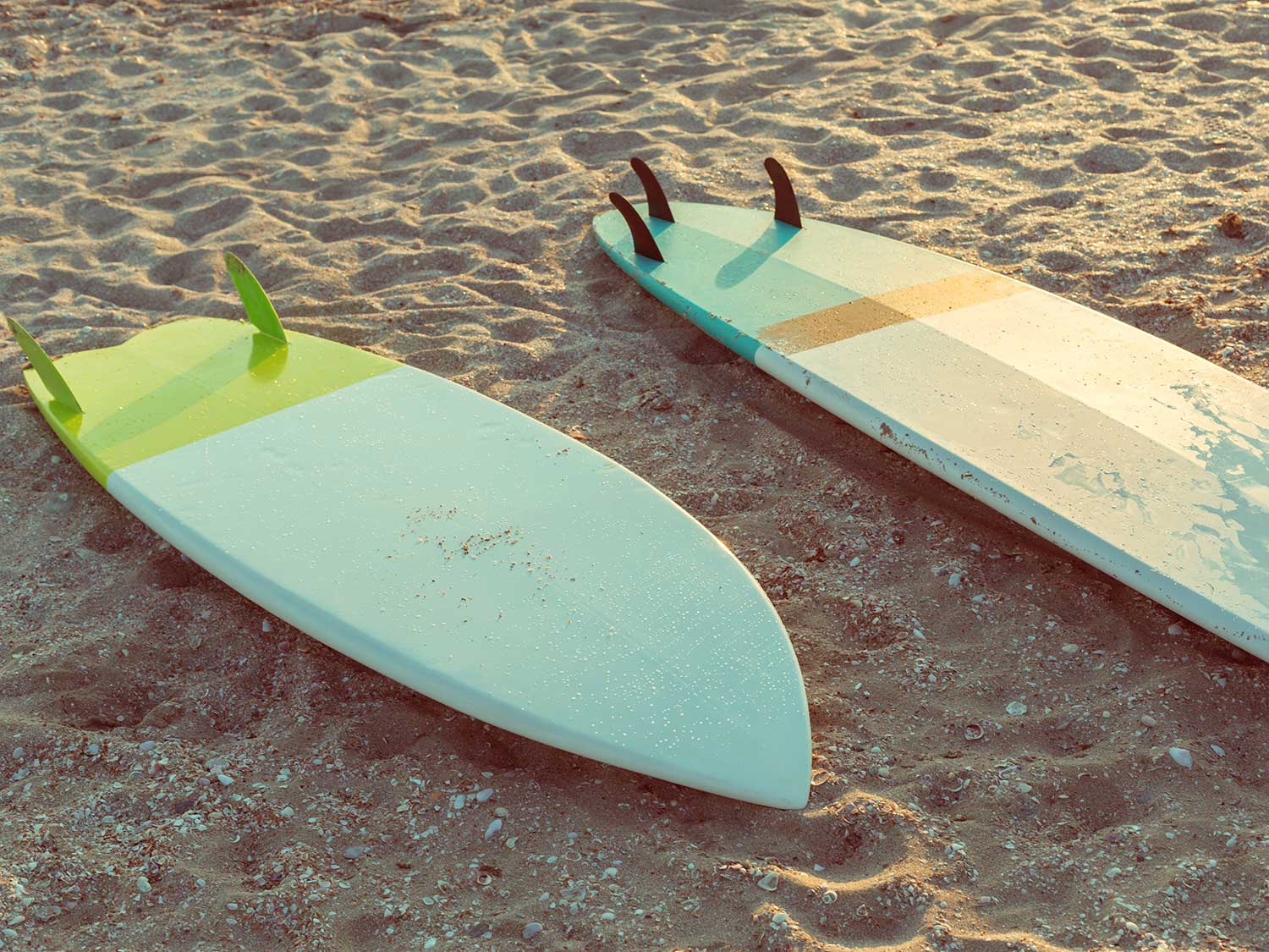 Surfboards on the beach