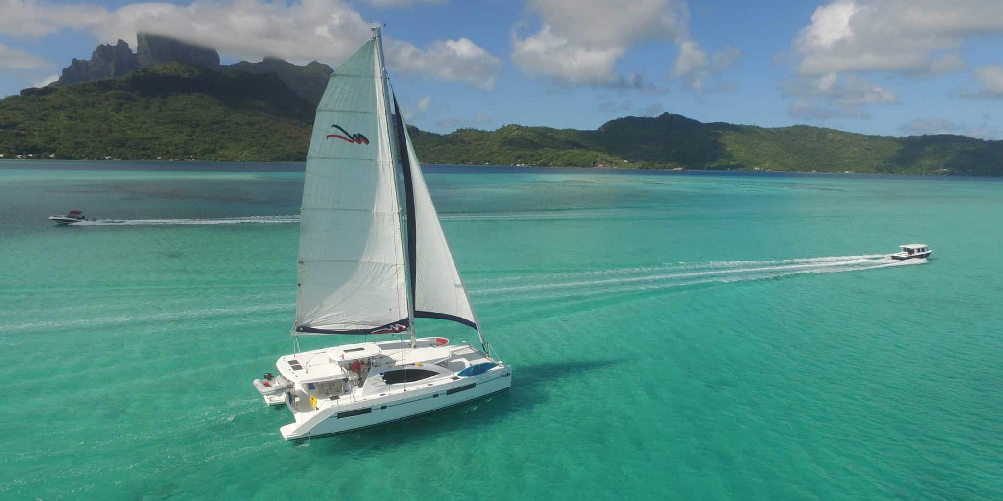 sailboat in Tahiti