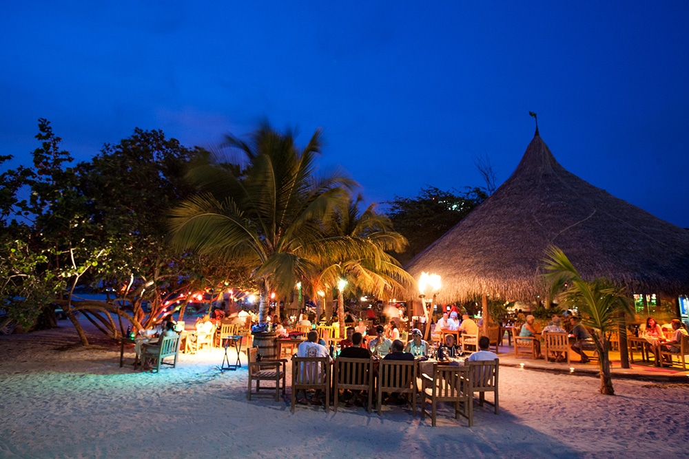 Things to Do in Aruba on Vacations: Nightlife at Moomba Beach Bar