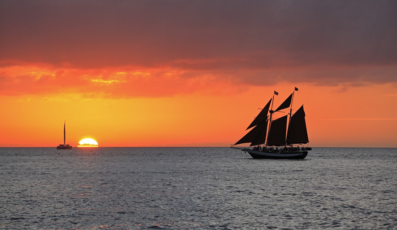Things to do in Key West: sunset sail