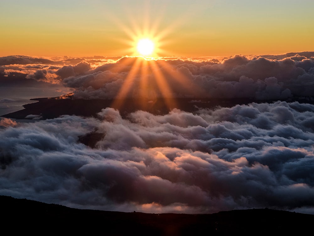 Best Things to Do in Maui- sunrise in Haleakala National Park