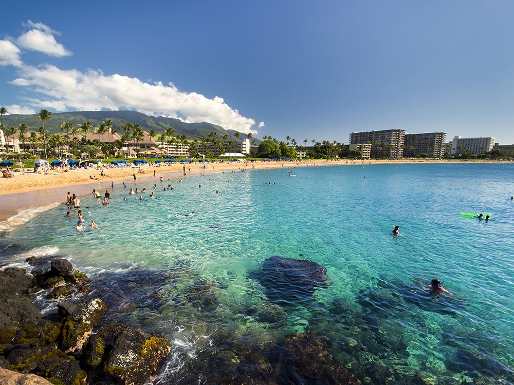 Things to do in Maui with kids: Black Rock at Kaanapali Beach