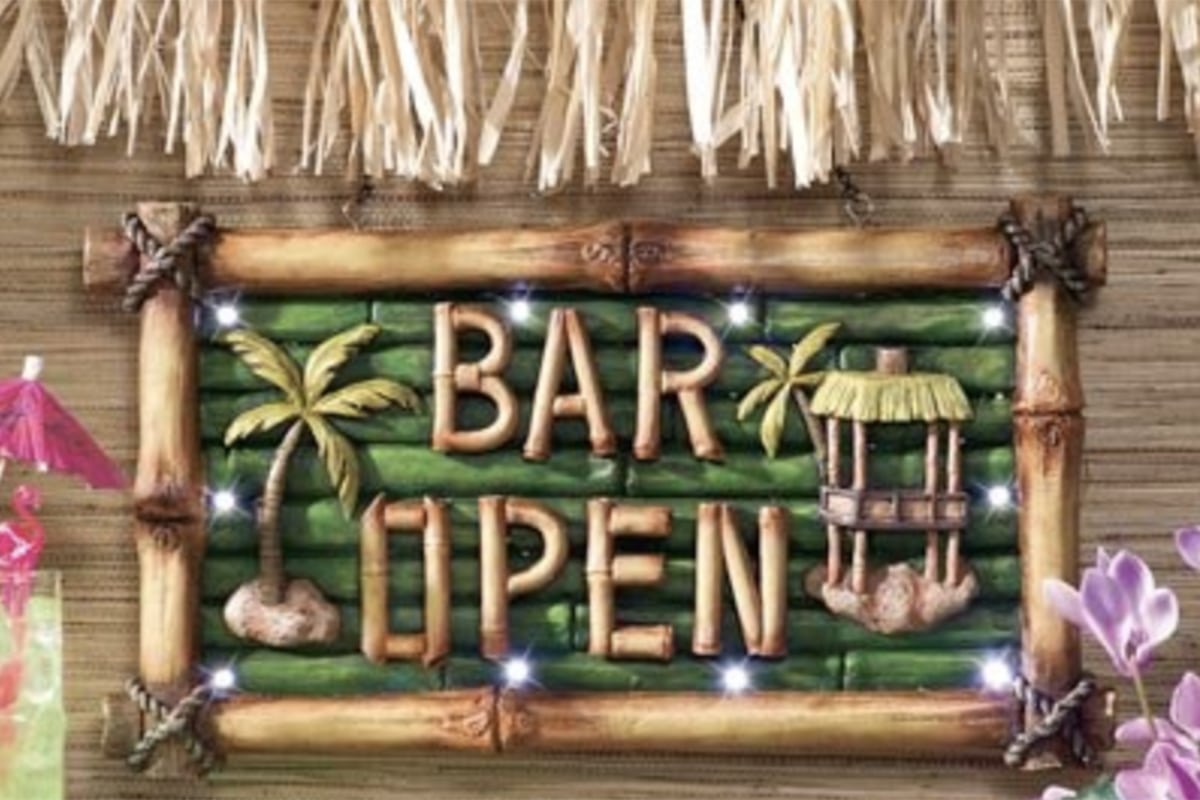 Tiki bar sign